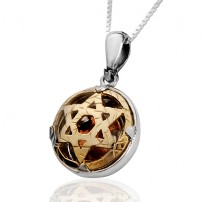 5 Metals Star of David Pendant